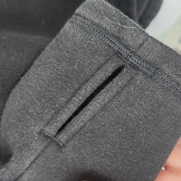 Athleta Cozy Karma Asymmetrical Pullover Sweatshirt in Black - Picture 4 of 9